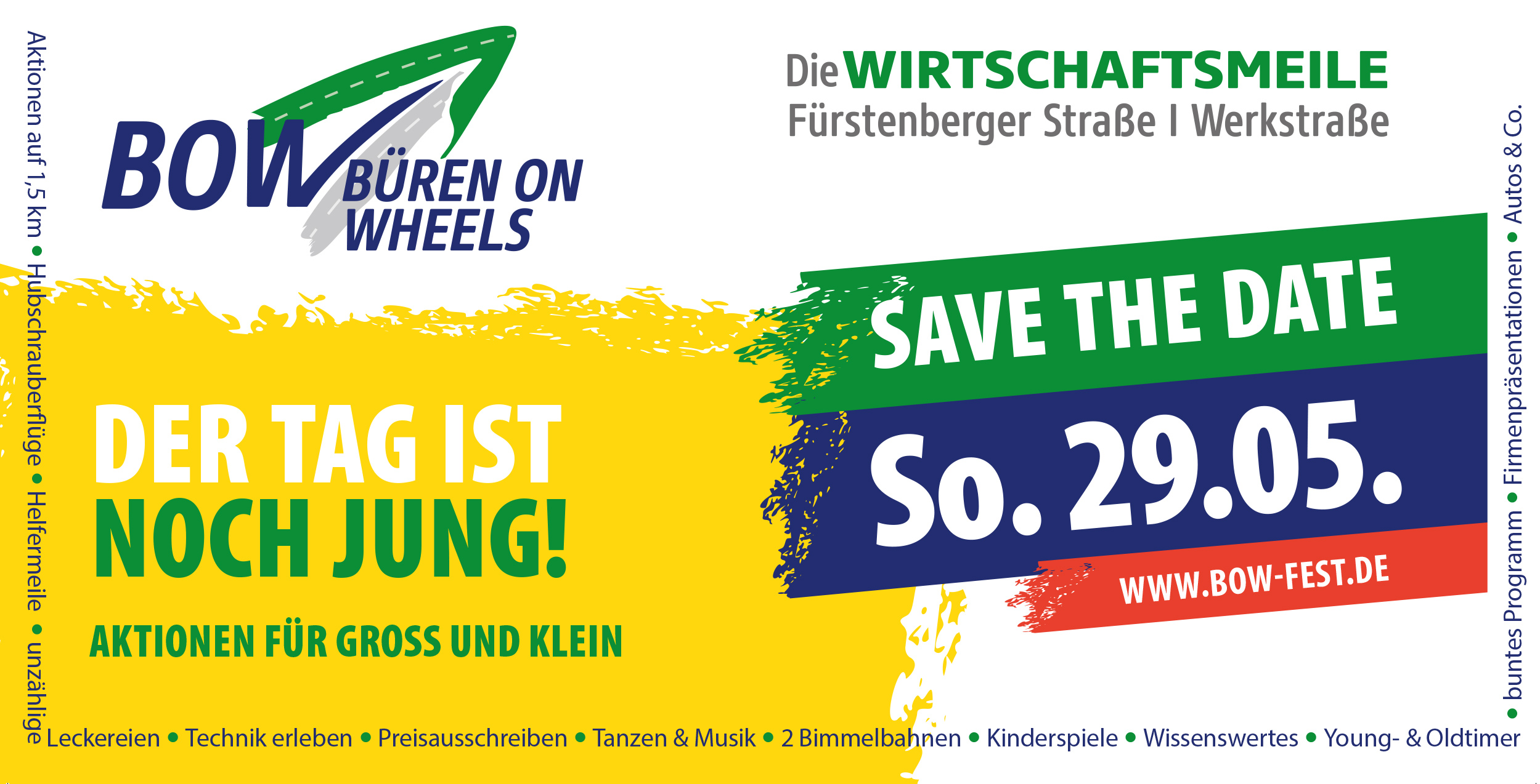 BOW 2022 Save the Date für Büren on Wheels in Büren am 29.5.22